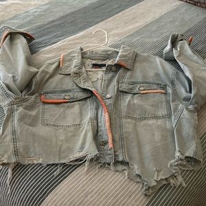 Anthropologie Distressed Jean jacket